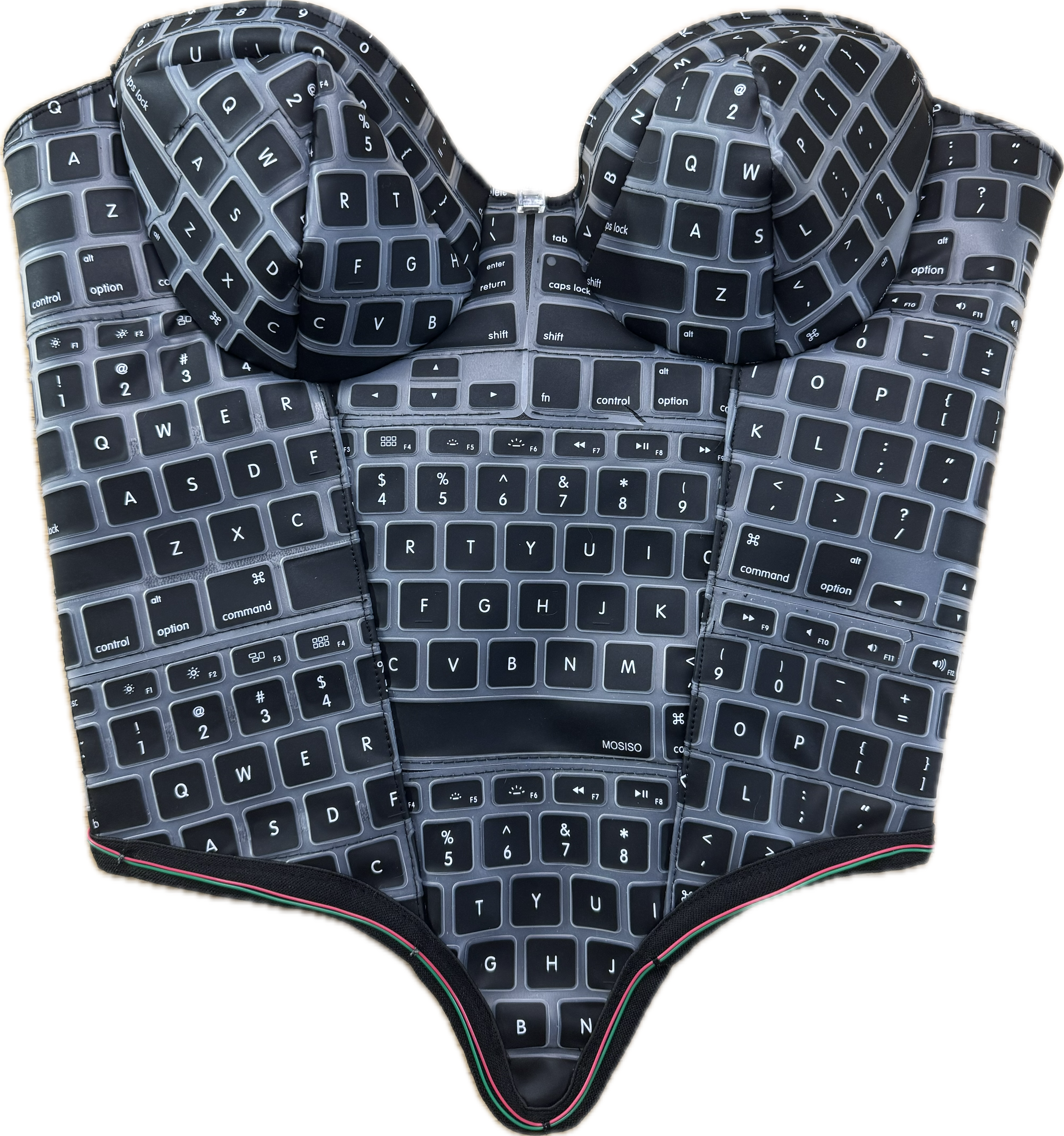 CAPS LOCKED BUSTIER TOP