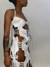 FRISKMEGOOD THREE STRIPE TRAINER DRESS