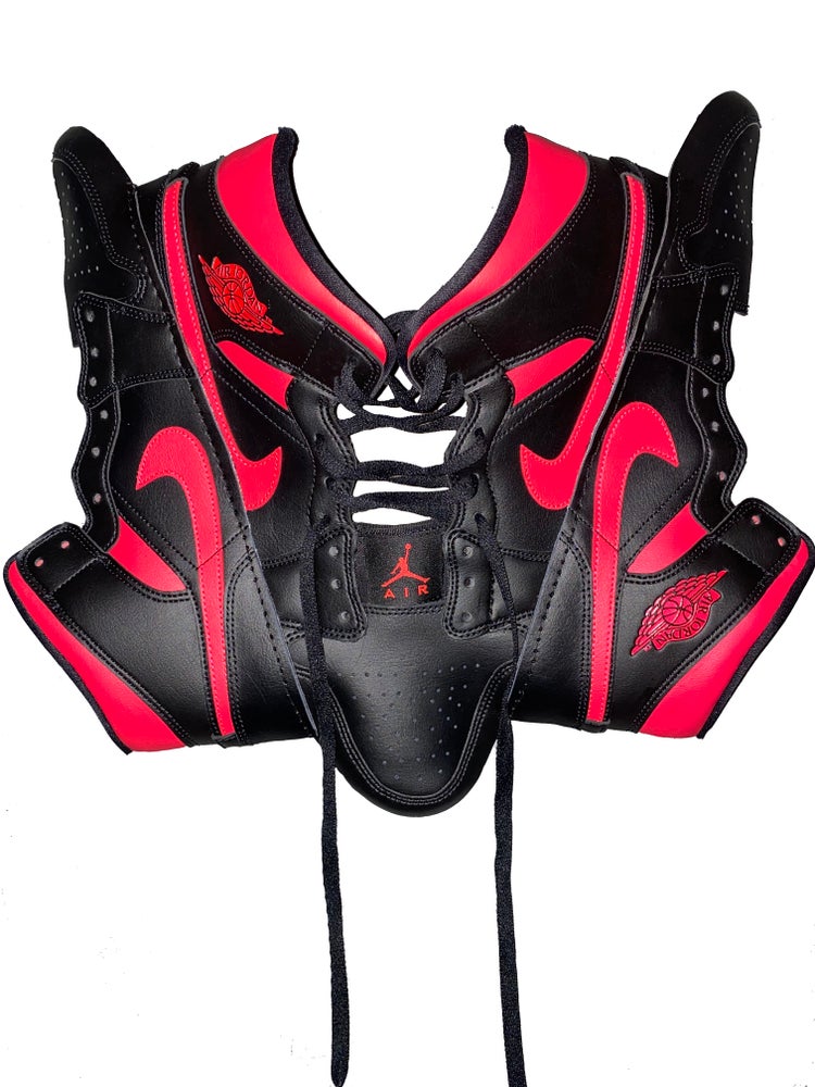 FRISKMEGOOD AJ-1 SIREN RED SNEAKER TOP