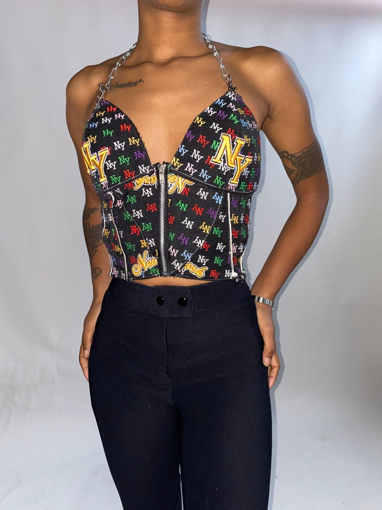 UPCYCLE NEWYORKER BUSTIER