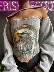 NATIVE EAGLE CORSET TOP
