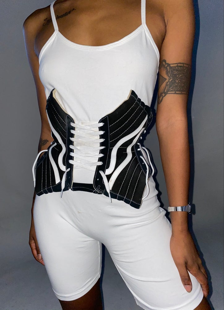 FRISKMEGOOD UPCYCLED OFF THE WALL CORSET