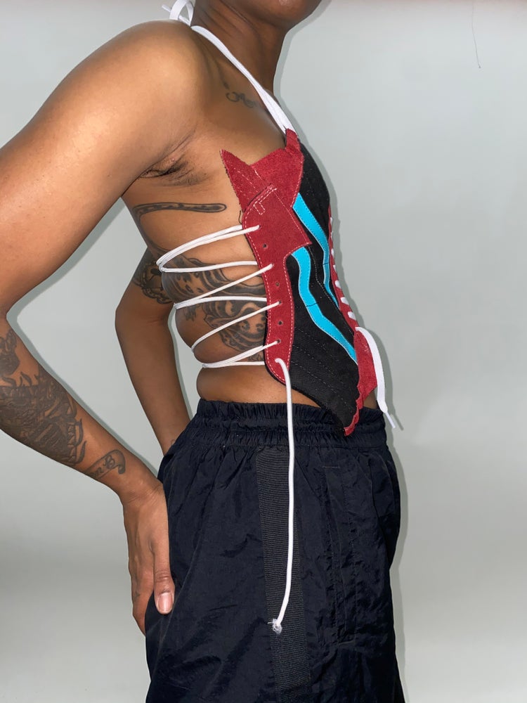 FRISKMEGOOD OFF THE WALL CORSET TOP