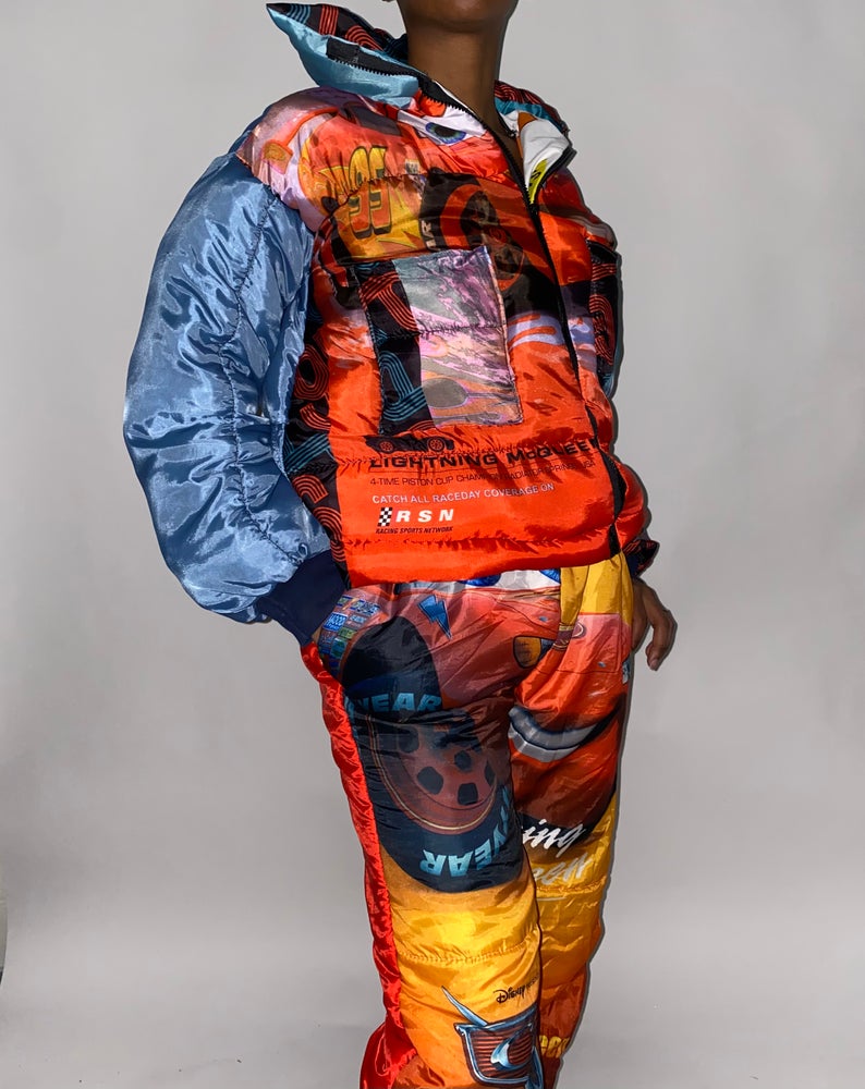 FRISKMEGOOD LIGHTENING MCQUEEN PUFFER SET