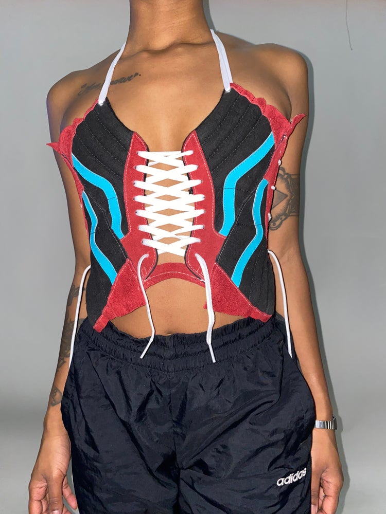 FRISKMEGOOD OFF THE WALL CORSET TOP