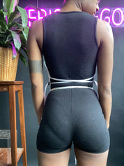 FRISKMEGOOD THREE STRIPES [green and white] 1pc SNEAKER CORSET