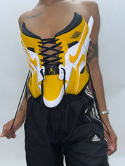 FRISKMEGOOD AJ-1 UNIVERSITY GOLD SNEAKER TOP