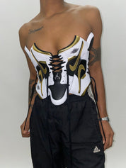 FRISKMEGOOD AJ-1 TRI-COLOR GOLD SNEAKER TOP