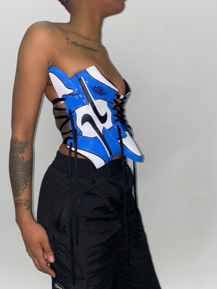 FRISKMEGOOD BABY BLUE AJ-1 SNEAKER CORSET