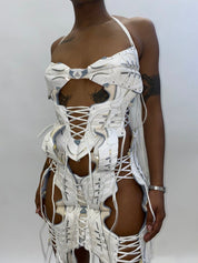 FRISKMEGOOD THREE STRIPE TRAINER DRESS