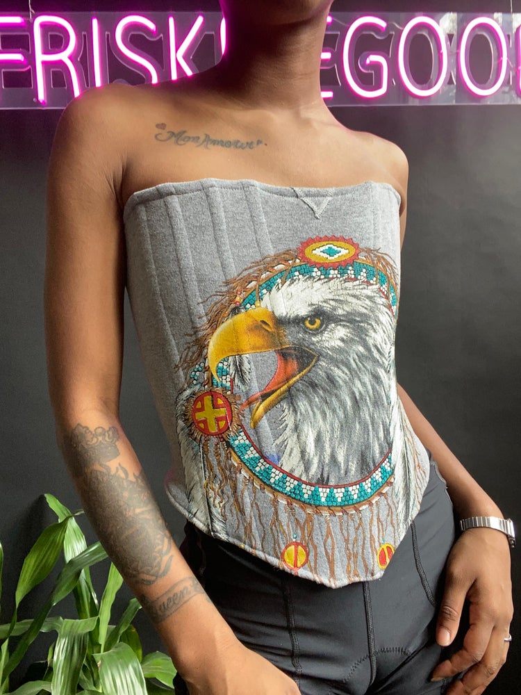 NATIVE EAGLE CORSET TOP