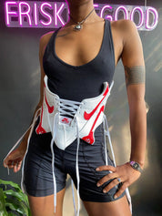 FRISKMEGOOD AF-1 CRIMSON SNEAKER CORSET