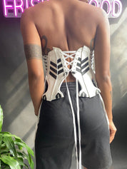 FRISKMEGOOD THREE STRIPE TOP 10 CORSET TOP