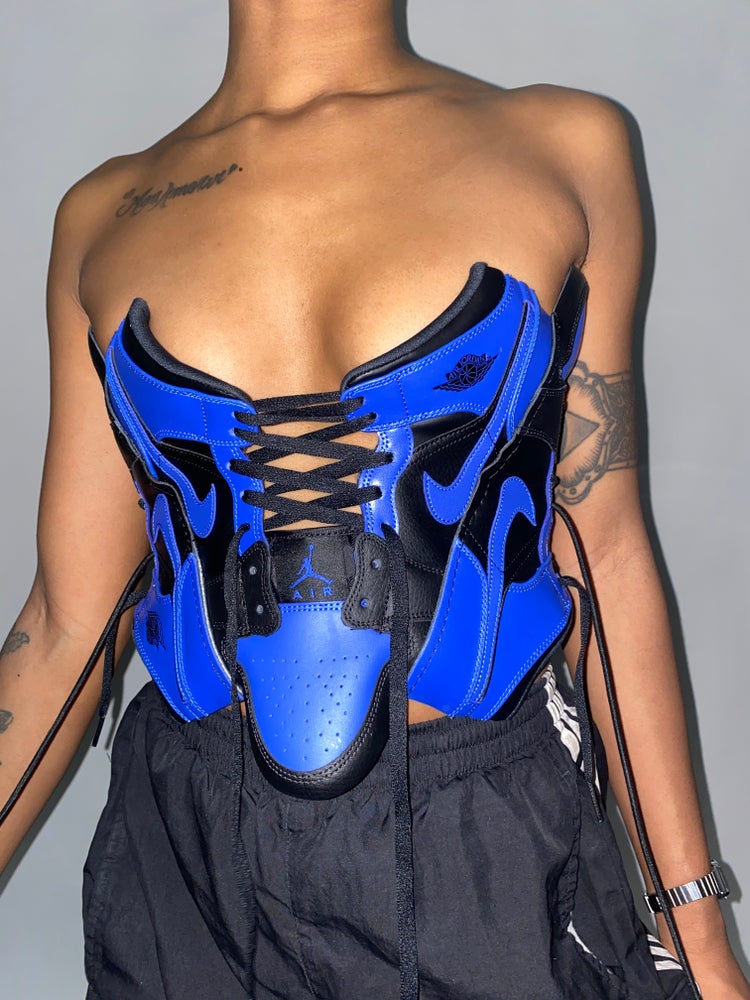 FRISKMEGOOD AJ-1 SIGNAL BLUE SNEAKER TOP