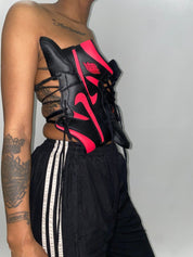 FRISKMEGOOD AJ-1 SIREN RED SNEAKER TOP