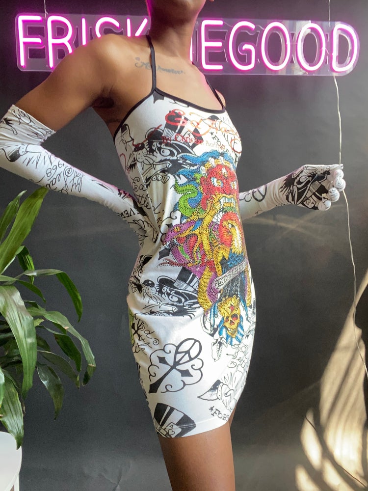 FRISKMEGOOD UPCYCLED ED HOTTIE DRESS