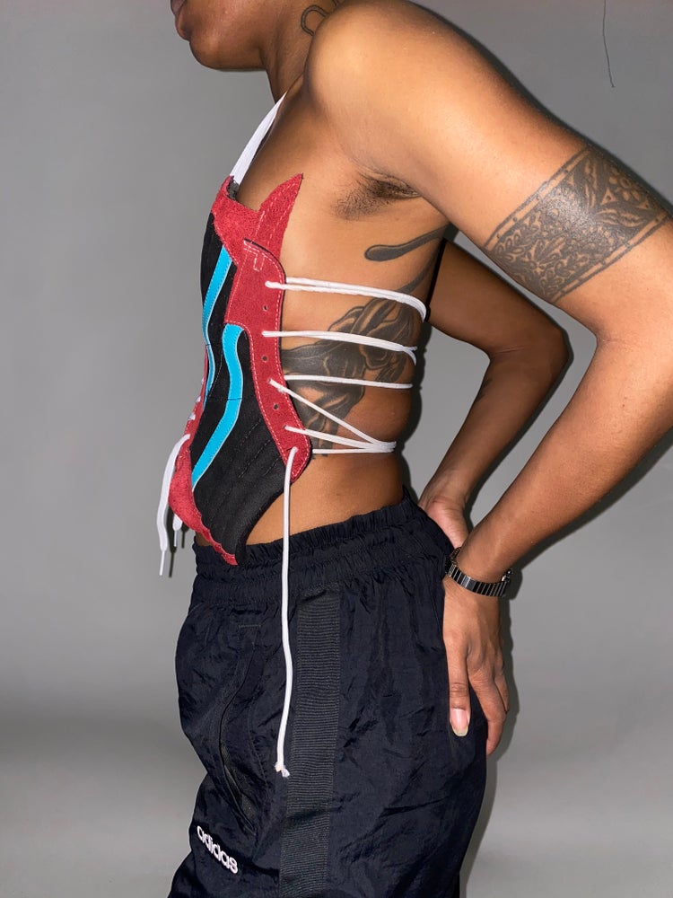 FRISKMEGOOD OFF THE WALL CORSET TOP