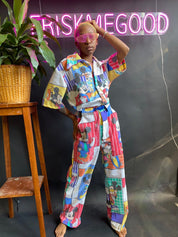 FRISKMEGOOD UPCYCLED HEY MICKEY JUMPSUIT