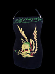 FRISKMEGOOD ED HOTTIE CROSS BONE DRESS