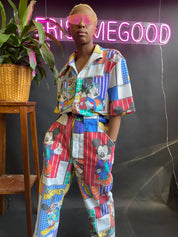 FRISKMEGOOD UPCYCLED HEY MICKEY JUMPSUIT