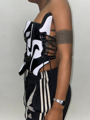 FRISKMEGOOD AJ-1 WHITE + BLACK SNEAKER TOP