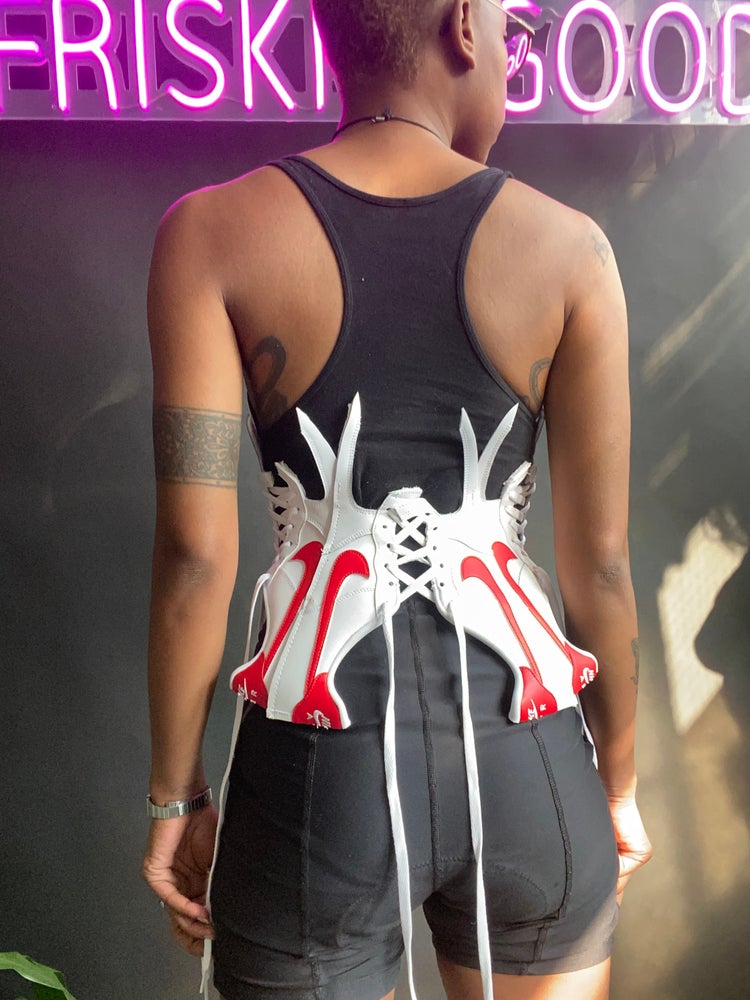 FRISKMEGOOD AF-1 CRIMSON SNEAKER CORSET