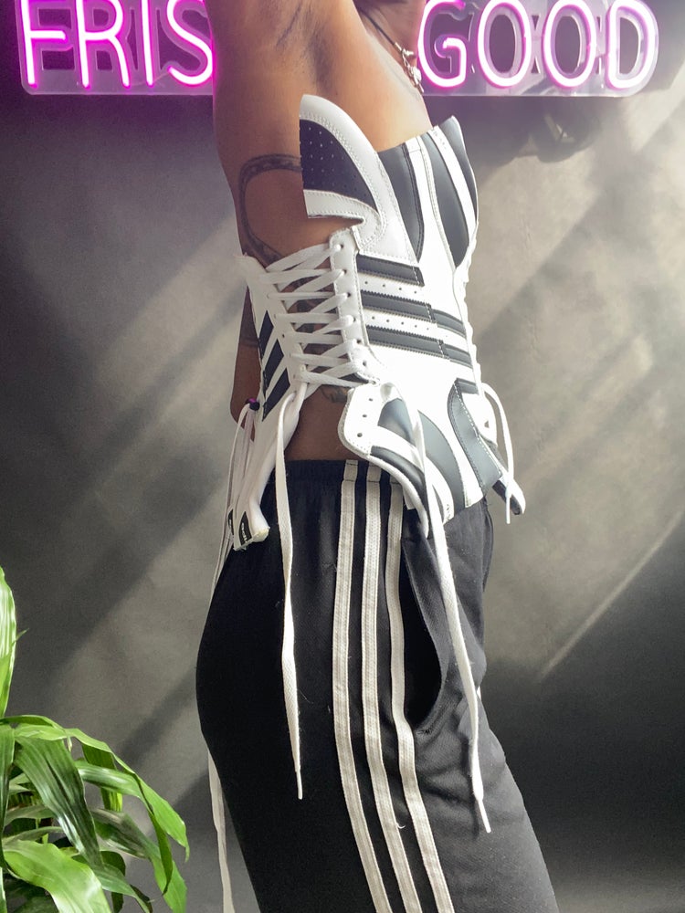 FRISKMEGOOD THREE STRIPE TOP 10 CORSET TOP