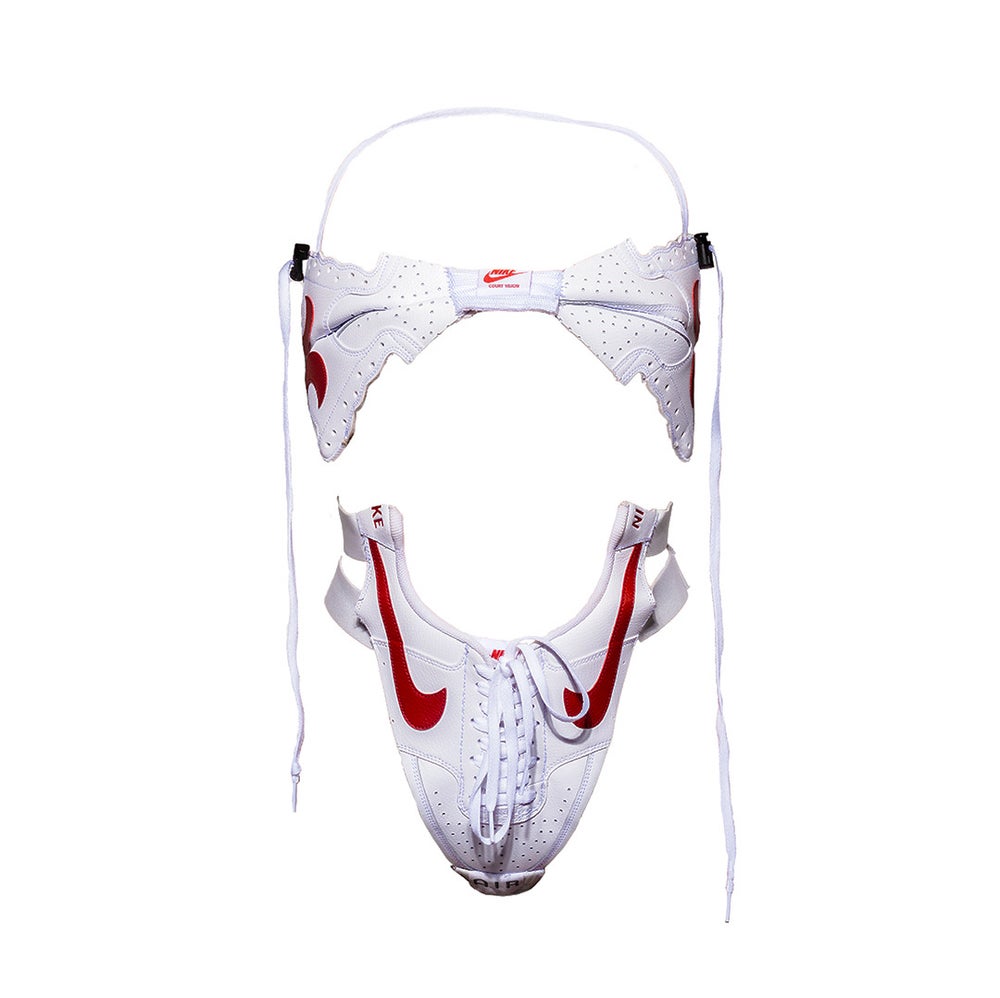 FRISKMEGOOD COURT VISION TWO BIKINI [RED + WHITE]