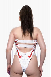 FRISKMEGOOD COURT VISION TWO BIKINI [RED + WHITE]