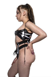 FRISKMEGOOD COURT VISION BIKINI [BLACK + WHITE]