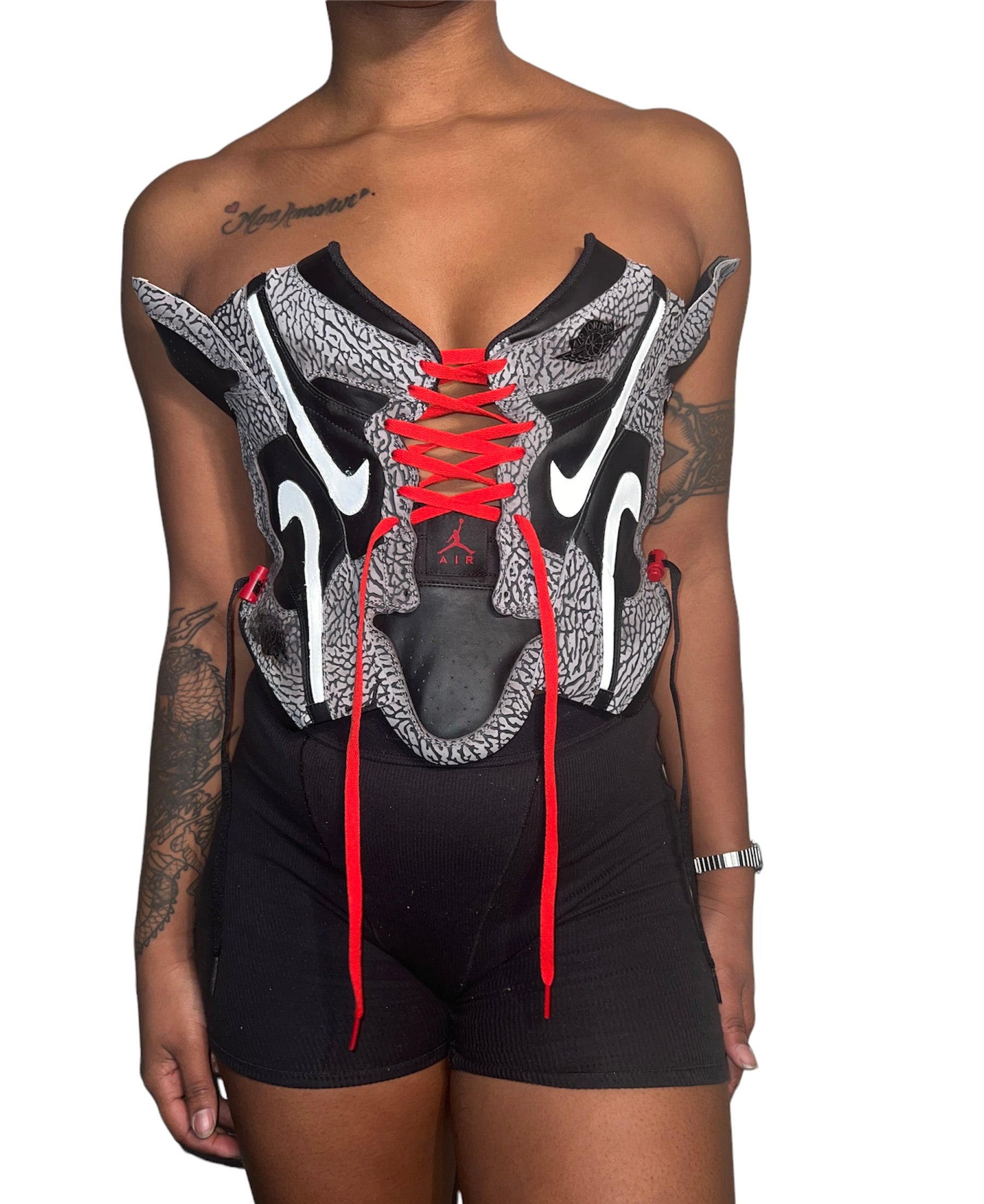 AJ-1 X FMG BLVCK ELEPHANT SNEAKER CORSET