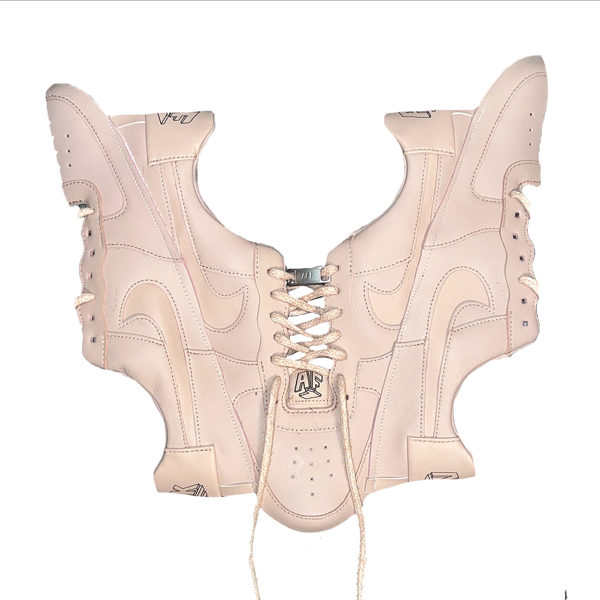 AF-1 x FMG PALE PINK SNEAKER CORSET