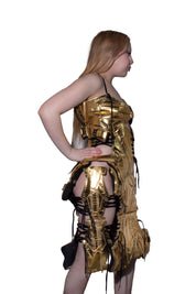 PATRICK EWING SNEAKER DRESS [GOLD]