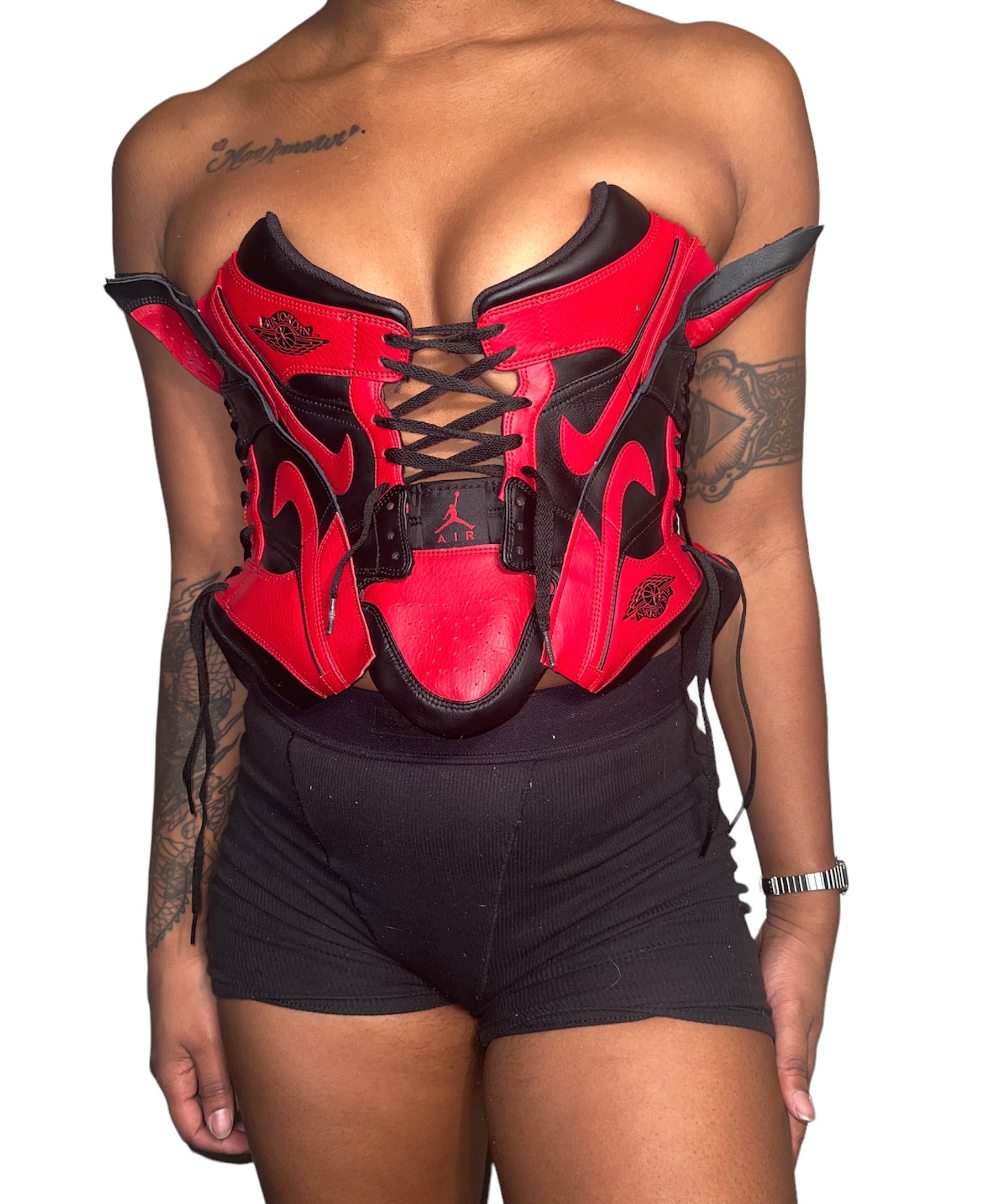 AJ-1 x FMG SIREN RED SNEAKER CORSET