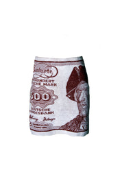CURRENCY SKIRT [BROWN]